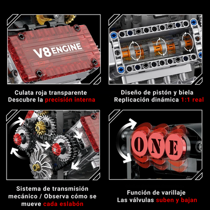Set de Montaje | Motor V8 Kinetix